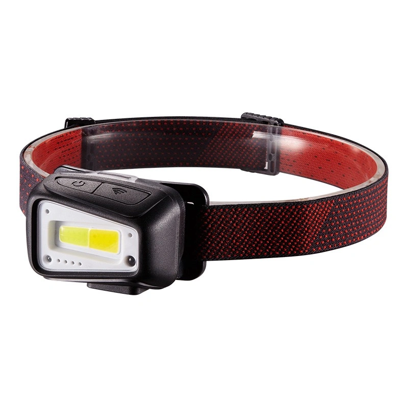 Wholesale 1800mAh Rechargeable COB LED Headlamp Adjustable Degree Inspection Head Lamp with 3 Mode Portable Smart PIR Sensor Headtorch