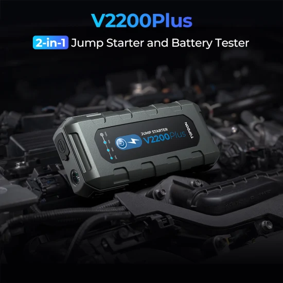 Topdon V2200plus 2200A 12V 16000mAh Portable Boost batterie morte ou endommagée batterie de voiture Booster boîte batterie externe Auto voiture camion 2